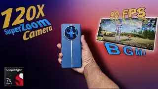 Realme 12 Pro+ 5G Bgmi & Camera Test, SD 7s Gen2, 120x Periscope Zoom, Curved Display