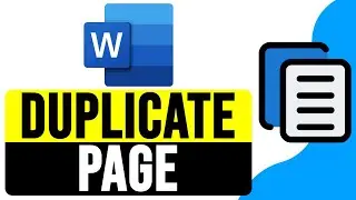 How to DUPLICATE a PAGE in WORD 2025 | Copying a Page in Word Tutorial