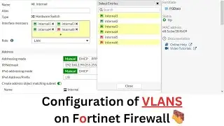 How to Configure VLANS in FortiGate (Fortinet)  Firewall | Configuration of VLANS Interfaces