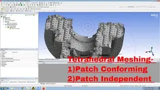 Tetrahedron Meshing in Ansys Workbench Tutorial in Hindi| Tetrahedron Meshing of Shaft