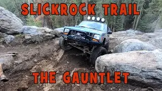 XJ Going up the Gauntlet at Slickrock - 07-2020