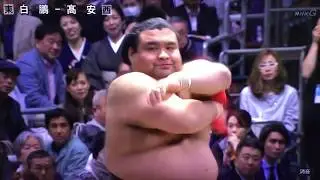 Osaka 2019  -  Day 14  -  Hakuho VS Takayasu.