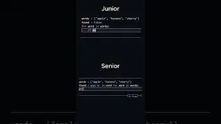 Junior vs Senior Developer pt.3 #shorts #python