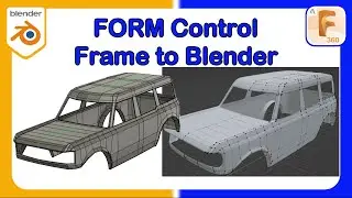 HOW TO | Export a Control Frame from a Fusion 360 FORM to use in Blender as a Mesh | #Blender