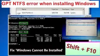 How to Convert GPT to NTFS: Fix Windows Cannot Be Installed on GPT Partition