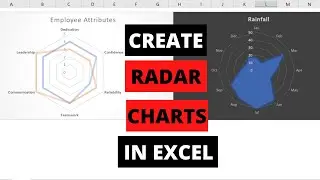 How to create radar chart in Excel