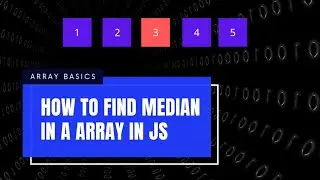 How To Find Median In A Array | Javascript | letsbug