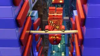 Ninjas take on the American Ninja Warrior Obstacle Course! - LEGO NINJAGO