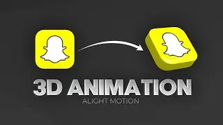 3D Logo animation in alight motion 💛