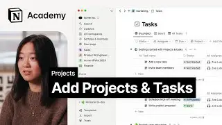 Add projects & tasks to your workspace