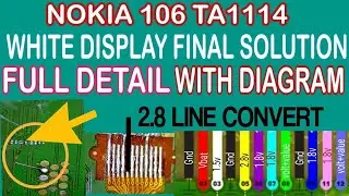 Nokia ta 1114 lcd white display solution / Nokia 106 white lcd solution /