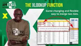 Use the XLOOKUP function to merge two lists based on an Identifier.#appexcel #exceltriks #excel