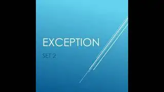 Java expception set 2 