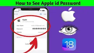 How To See Your Apple ID Password on iphone || How To See Apple ID Password if You Forgot it