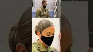 Painting a soldier on the train! *emotional*