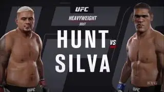 EA Sports UFC 2 - Mark Hunt vs Bigfoot Silva | Gameplay (HD) [1080p60FPS]