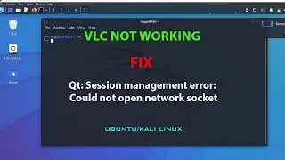 LINUX ERROR FIX: Qt: Session management error: Could not open network socket