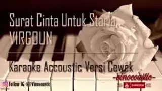 Virgoun - Surat Cinta Untuk Starla Karaoke Akustik Versi Nada Asli