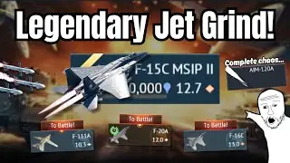 The MOST BROKEN Plane Grind!🔥(F-15C MSIP II) | My comp is on fire...😭💀| Top Tier CHAOS Experience!