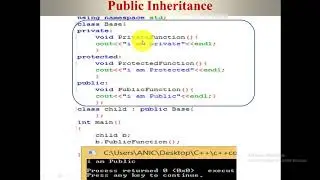 what is public Inheritance in c++|public inheritance code examples in oop|public inheritance|