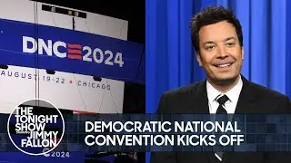 Democratic National Convention Kicks Off in Chicago, Biden Delivers Opening Speech | Tonight Show