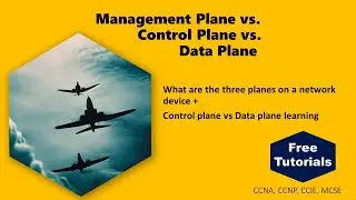 Management Plane vs. Control Plane vs. Data Plane