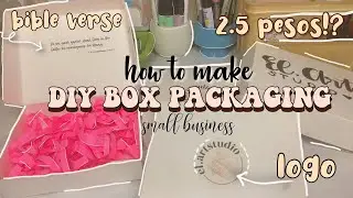 DIY Box Packaging For Small Business Asmr Customized box, with logo, bible verse/ quotes, Affordable