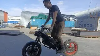 самодельный электробайк из kawasaki