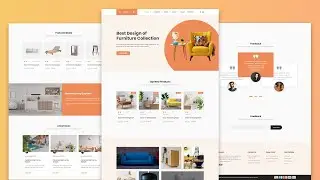 Create A Furniture Website Using HTML, CSS & JavaScript