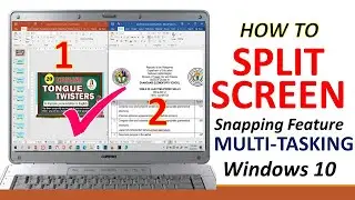 How to Split Screen on Windows  10 for Multi-Tasking || Snap Feature