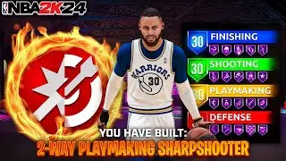 The MOST TOXIC ‘2-WAY PLAYMAKING SHARPSHOOTER’ Build To Make For NBA 2K24… BEST POINT GUARD BUILD!