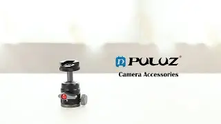 PULUZ Aluminum Alloy Ball Head Tripod Mount with Cold Shoe Base