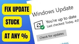 How to Fix Windows 11 Update Stuck 0% 82% 87% 92% 100% | Easy Solutions permanently 0sVkd