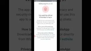 you need the official WhatsApp to login problem solve || #shorts #youtubeshorts #viral #short