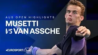 Lorenzo Musetti v Luca Van Assche | Round Two | Australian Open 2024 Highlights 🇦🇺