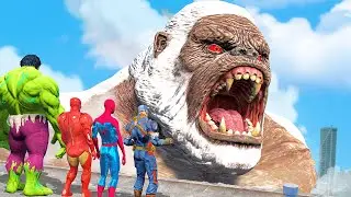 THE AVENGERS VS GIANT KING KONG - SUPER EPIC BATTLE