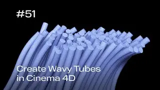 Cinema 4D Quick Tip #51 - Create Wavy Tubes (Project File on Patreon)