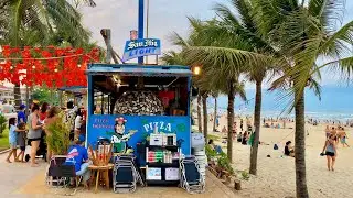 🚴 Da Nang Beach ● VIETNAM ● Bike Ride From My An Beach to Dragon Bridge 【🇻🇳 4K】