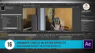 Hologram Effect in After Effects | Animate Circle in After Effects | Lesson 16/26 | Tamil Tutorial