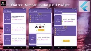 Flutter Tutorial - Flutter Simple FoldingCell Widget (Front Widget Creation)