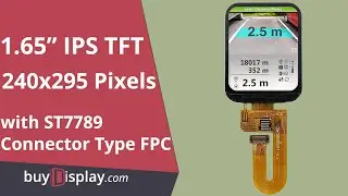 Wide Angle 1.65 inch 240x295 Color IPS TFT Display ST7789 Controller