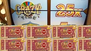 3 CRAZY TIME ПОДРЯД??? ПОЙМАЛ КРЕЙЗИ ТАЙМ С УМНОЖЕНИЕМ.. ЗАНОСЫ НЕДЕЛИ