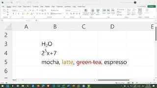 สอน Excel: การทำตัวยกกำลัง (subscript), ตัวห้อย (superscript) และตัวขีดค่า (strikethrough)