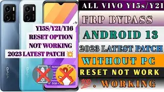 ALL Vivo RESET OPTION NOT WORK Y21A/ Y21E/Y15S/Y16 FRP Bypass Android 12 Latest Security 2023 Patch