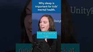 Why is sleep important for kids' mental health? 