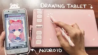 Pen tablet for android phone 🌸|| HUION Pink Inspiroy 2: Unboxing + Digital Note taking