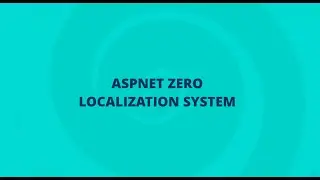 ASP.NET Zero - Localization