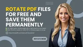 How to Rotate PDF File for Free and save it Permanently | Fix Upside Down PDF Pages Quickly