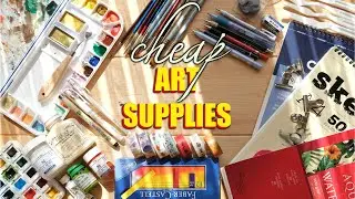 CHEAP ART SUPPLIES! // Art supplies for BEGINNERS✏️