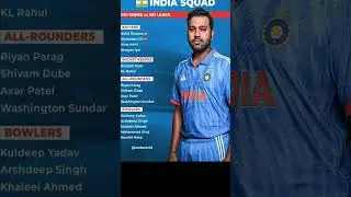 India ODI squad for Sri Lanka tour 2024 